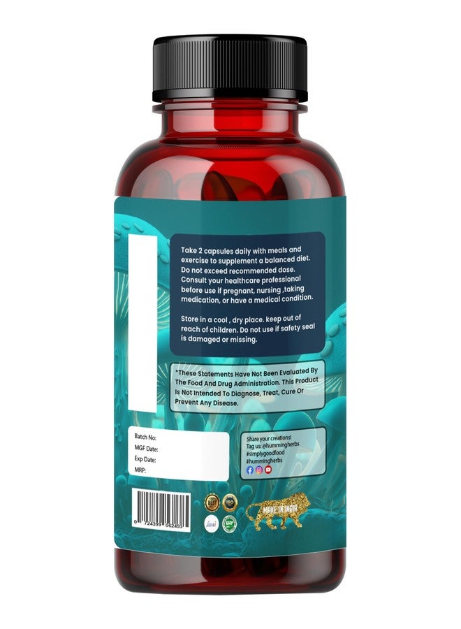 Humming Herbs Sea Moss Complex 90 Capsules - With Irish Sea Moss Powder, Bladderwrack, Burdock Root Extract | Sourced from European Sea's | Bio available Minerals for Thyroid, Skin and Joint Support - Image 2